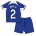 Günstige Chelsea Axel Disasi #2 Babykleidung Heim Fussballtrikot Kinder 2023-24 Kurzarm (+ kurze hosen)